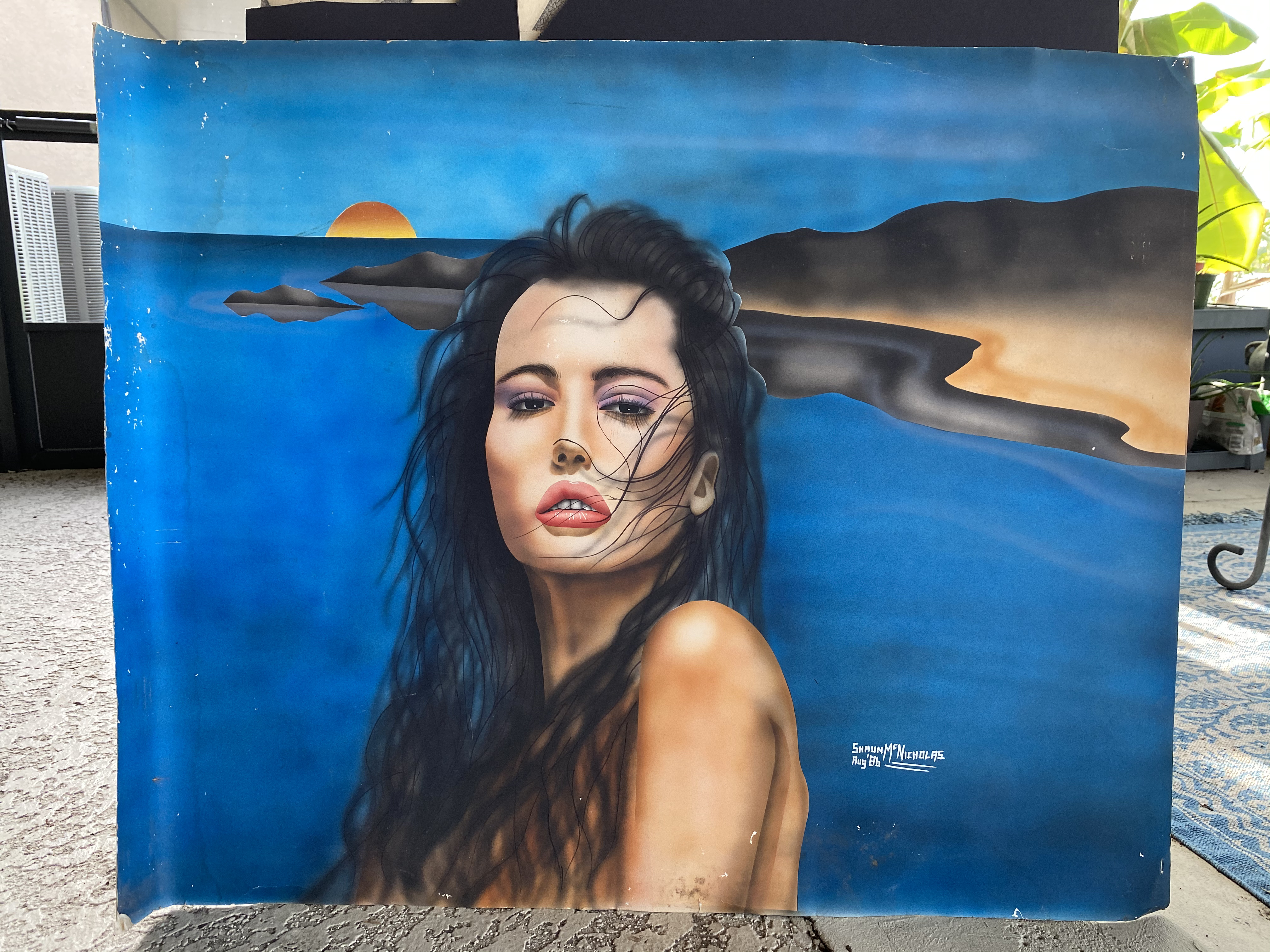 Airbrush Model at Beach