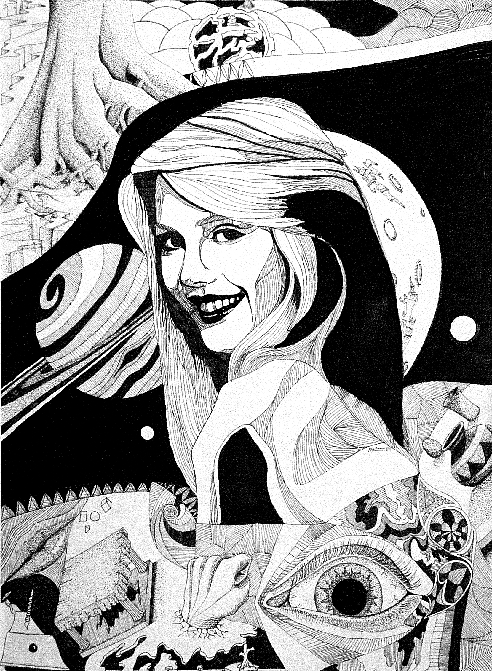 Dreams an illustration using felt tip markers